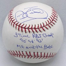 CECIL FIELDER SIGNED & INSCRIBED 