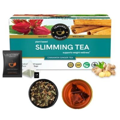 TEACURRY Slimming Tea For Weight Management (30 Tea Bags) Get Slimmer & Toned