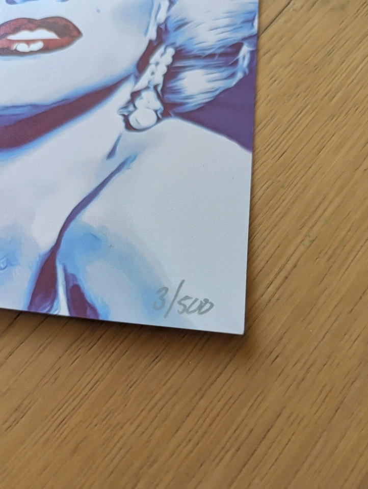 Marilyn Monroe Artwork Illustration Original Print, Limited, Signed by Artist - Image 3 of 4