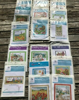 JOY SUNDAY, RELAXING TIME, XIU TIME, MAYDEAR CROSS STITCH KITS  ECO COTTON FLOSS