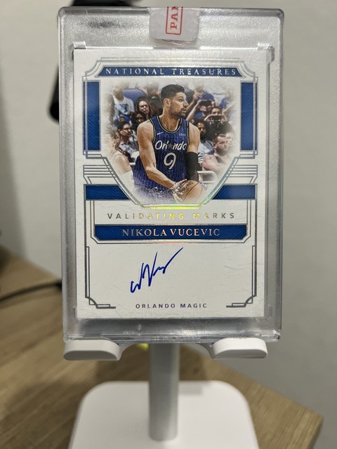 nikola vucevic national treasures 1/1 auto On Card One Of One