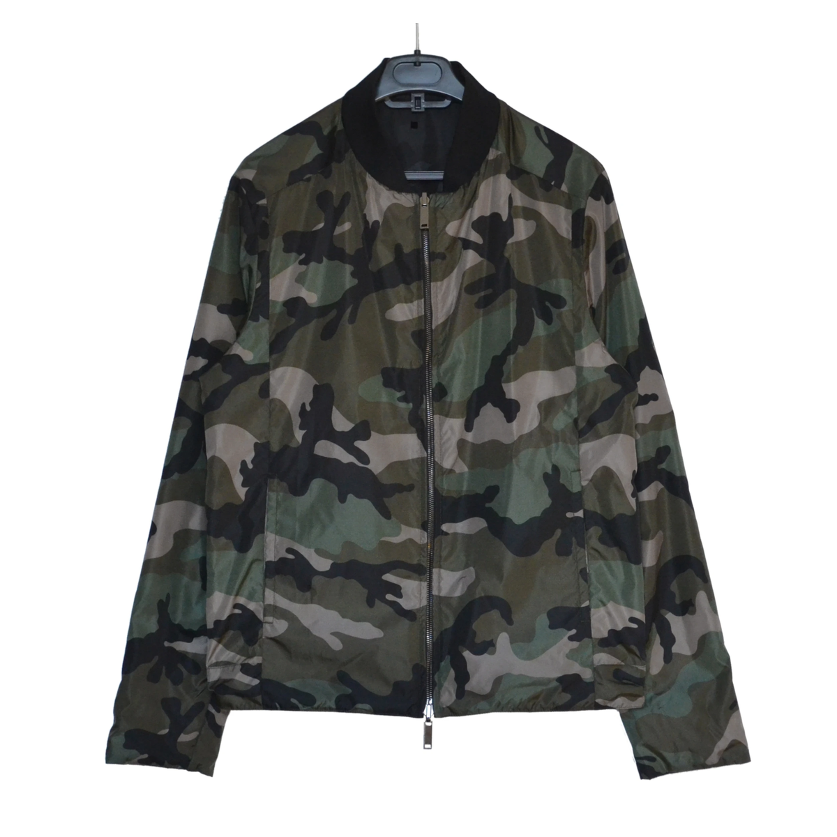 VALENTINO Jacket Reversible Bomber Camouflage Size IT 48 US 38