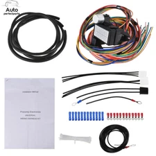 14 Circuit 14 Fuse 12V Street Hot Rat Muscle Rod Wiring Universal Wire Harness