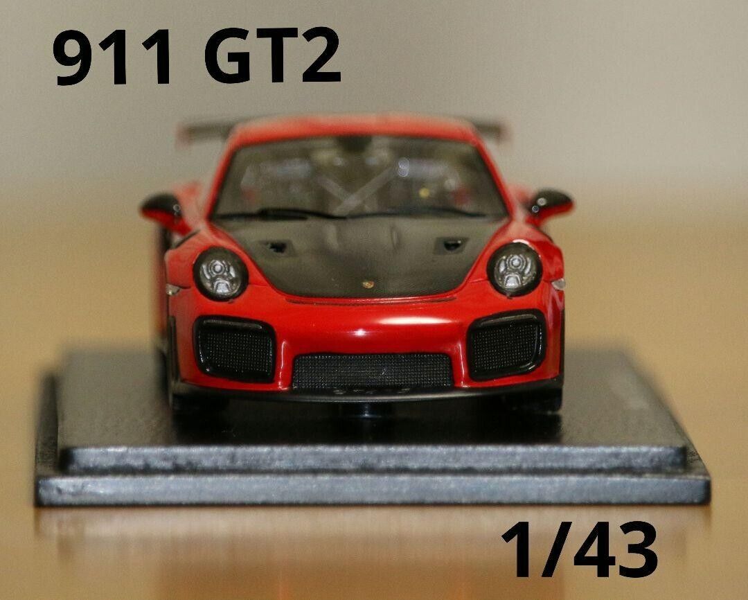 1/43 Spark Porsche 911 GT2 RS 2018 Red From Japan S7623 1/43 Spark Porsche 911 GT2 RS 2018 Red From Japan S7623