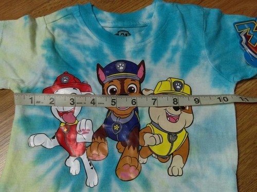New Nickelodeon Team Paw Patrol LS Shirt Tie Dye Tee Sz 18M - Picture 7 of 8