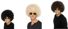 Funky Afro Wig 1970s Big Hair Disco Perm Fro Halloween Costume Accessory