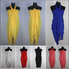 XXL Pareo Schal Tuch Strandkleid Crincle Wickelrock Lungi Sarong Kopftuch