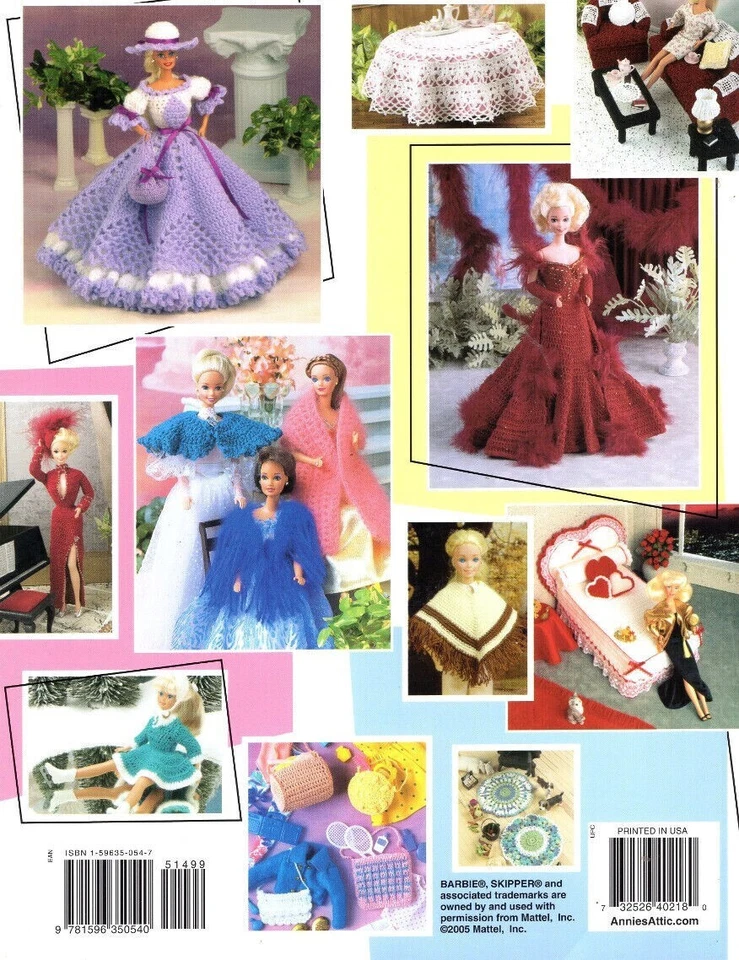 Fashion Doll Crochet Collection Book 2: Barbie Outfits Furniture 30+ projects - Image 4 of 4