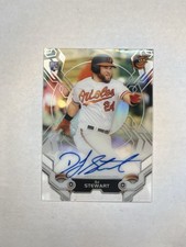 2019 Topps High Tek DJ Stewart #HTA-DS Rookie Auto RC On Card Orioles. rookie card picture