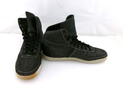 Creative Recreation Shoes Cesario Hi Denim Black Sneaker Mismatched 8.5/8