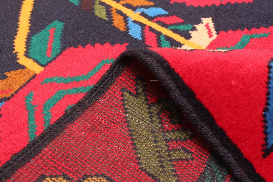 Alfombra oriental tradicional vintage anudada a mano de 2'10" x 4'7" alfombra de lana Foto 4 de 4