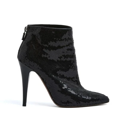 Walter Steiger Stiefeletten EU37,5 Schwarz Pailletten und Satin... - Bild 1 von 4