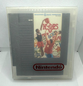 Hoops (Nintendo Entertainment System, 1989) NES Basketball Game w/ Nintendo Case