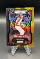2024 Panini Prizm Monopoly WNBA Tina Charles Black Gold Prizm #'d /5 #71
