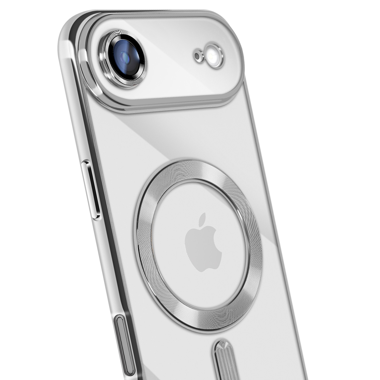 Coque iPhone Air protection cadre chrome argentée Avizar - 3