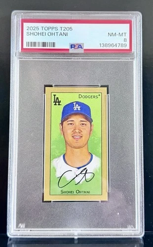2025 Topps T205 Shohei Ohtani Mini PSA 8 NM-MT LA Dodgers LA Angels MVP
