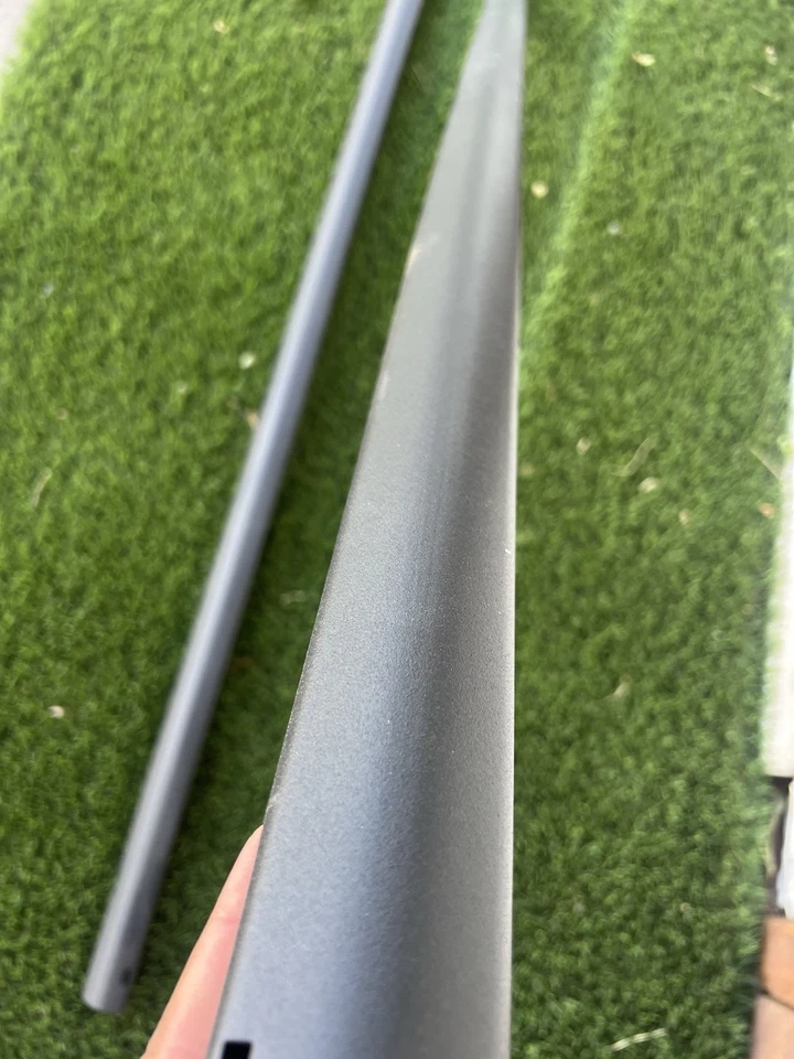 Rieles de techo Toyota 4Runner 2003-2009 cuarta generación OEM recubiertos de polvo negros Foto 2 de 4