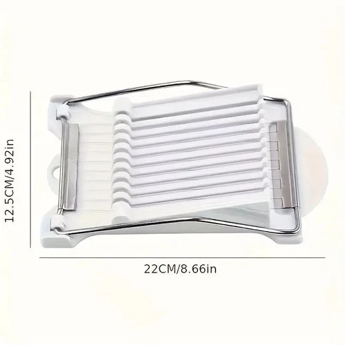 Herramienta cortadora de huevos de carne manual de acero inoxidable para almuerzo herramienta cortadora de cocina multiusos - Imagen 7 de 7