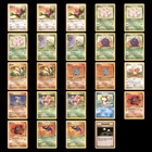 Vintage Pokemon Lot 24 Cards Base Set Jungle Fossil NM-LP Jigglypuff Goldeen