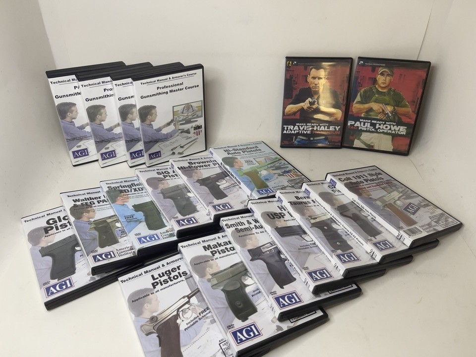 Ultimate Pistol Gunsmithing & Armorer Training Collection (43 DVDs) 16 ...