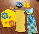 Vintage Mattel 1973 Francie Get-Ups 'N Go #7710 Beach Outfit NEAR COMPLETE