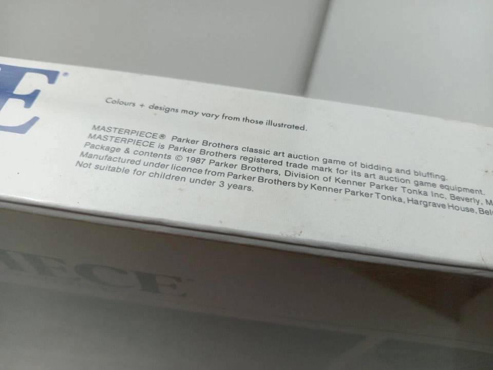 New Rare Vintage 1987 Parker Masterpiece Art Auction Board Game Sealed BNIB - Image 3 of 3