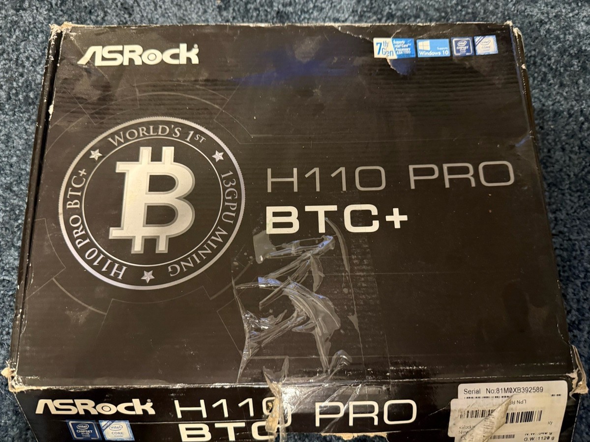 Newegg Asrock H110 Pro Btc+ 13gpu Mining Motherboard Cryptocurrency ASRock  H110 Pro BTC+ LGA 1151, Intel (