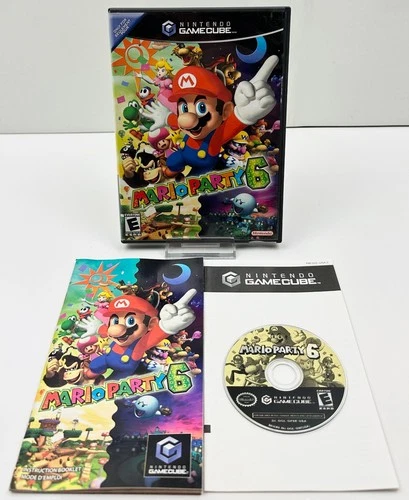 Mario Party 6 (Nintendo GameCube, 2004) CIB *Near Mint Disc*