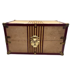 RARE 1940's Antique Doll Trunk  Storage Trunk Decorative Keepsake Box NO LATCH