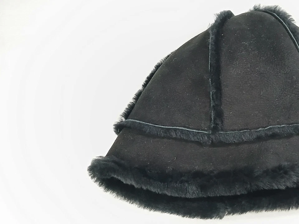 Sombrero de cubo negro de piel de oveja UGG Australia O/S - piel de oveja genuina Foto 4 de 4