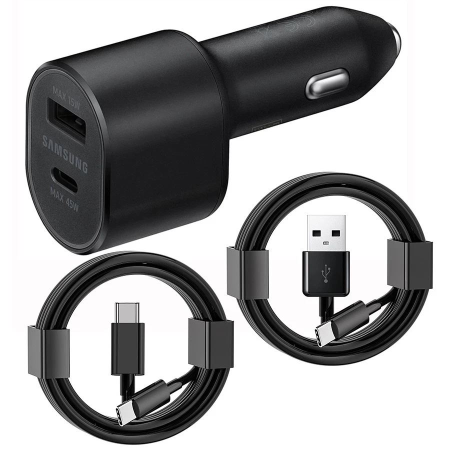 Samsung Galaxy S25 S24 S23 S22 S21 Fast Charger USB Wall Plug Car Adapter +Cable - Image 2 of 4