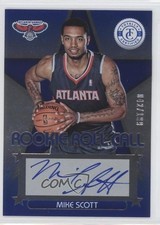 2012-13 Totally Certified Rookie Roll Call Blue 42/199 Mike Scott #88 Auto 9zt