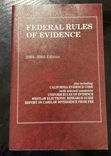Federal Rules Of Evidence 2004-2005 Edition