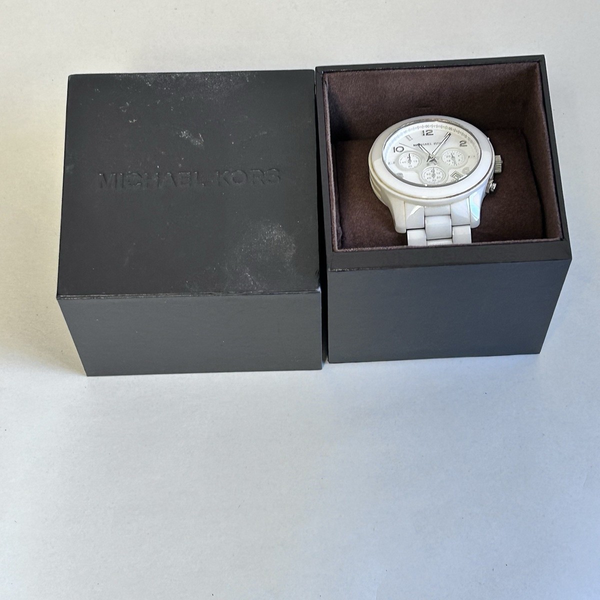 Michael Kors Black Stainless Steel Chronograph Watch MK5163‎ Rhinestone Dial Michael Kors collection Quartz Black Dial | Mercari main image 4