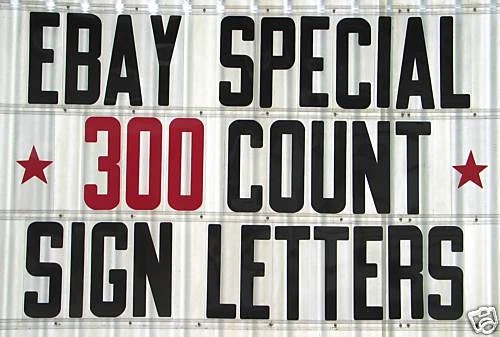 FLEX CHANGE™ 8" ON 9" plastic SIGN LETTERS & NUMBERS 300 pc Set