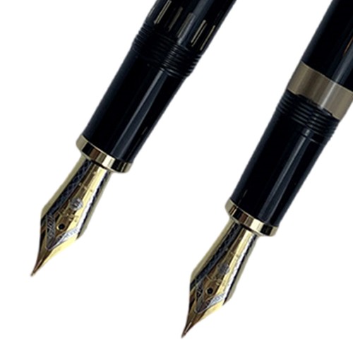 Penna stilografica Wing Sung 629 pistone a vuoto resina iridio EF F pennino penna da scrittura regalo - Foto 2 di 20