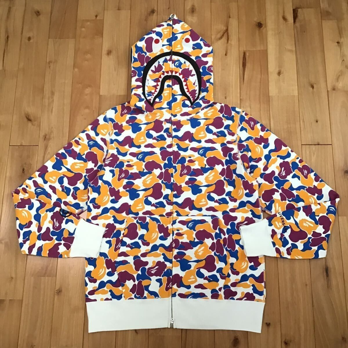 LA limited color camo Shark full zip hoodie BAPE camo A LA limited color camo Shark full zip hoodie BAPE camo A