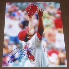 ERVIN SANTANA SIGNED 8x10 inch PHOTO ANAHEIM ANGELS NO HITTER AUTO BASEBALL