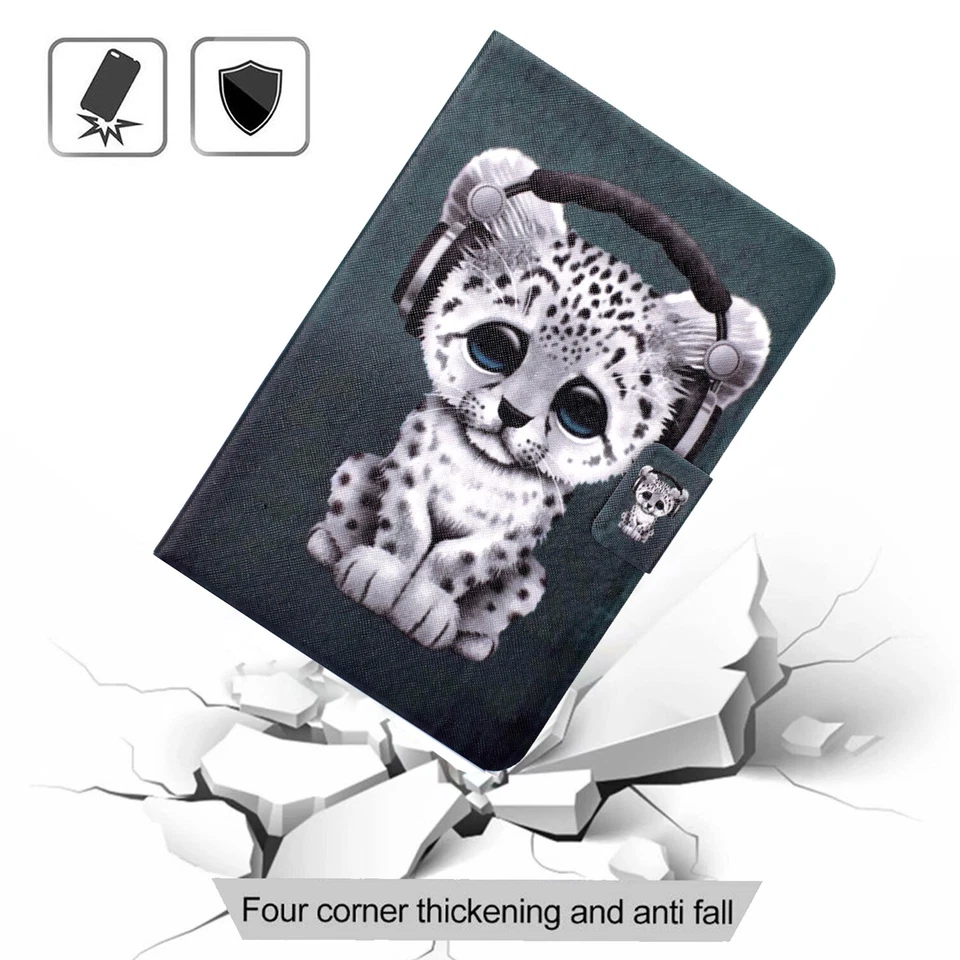 For Samsung Galaxy Tab S7 A7 S5E T580 T590 Case Smart Flip Leather Stand Cover - Image 2 of 4