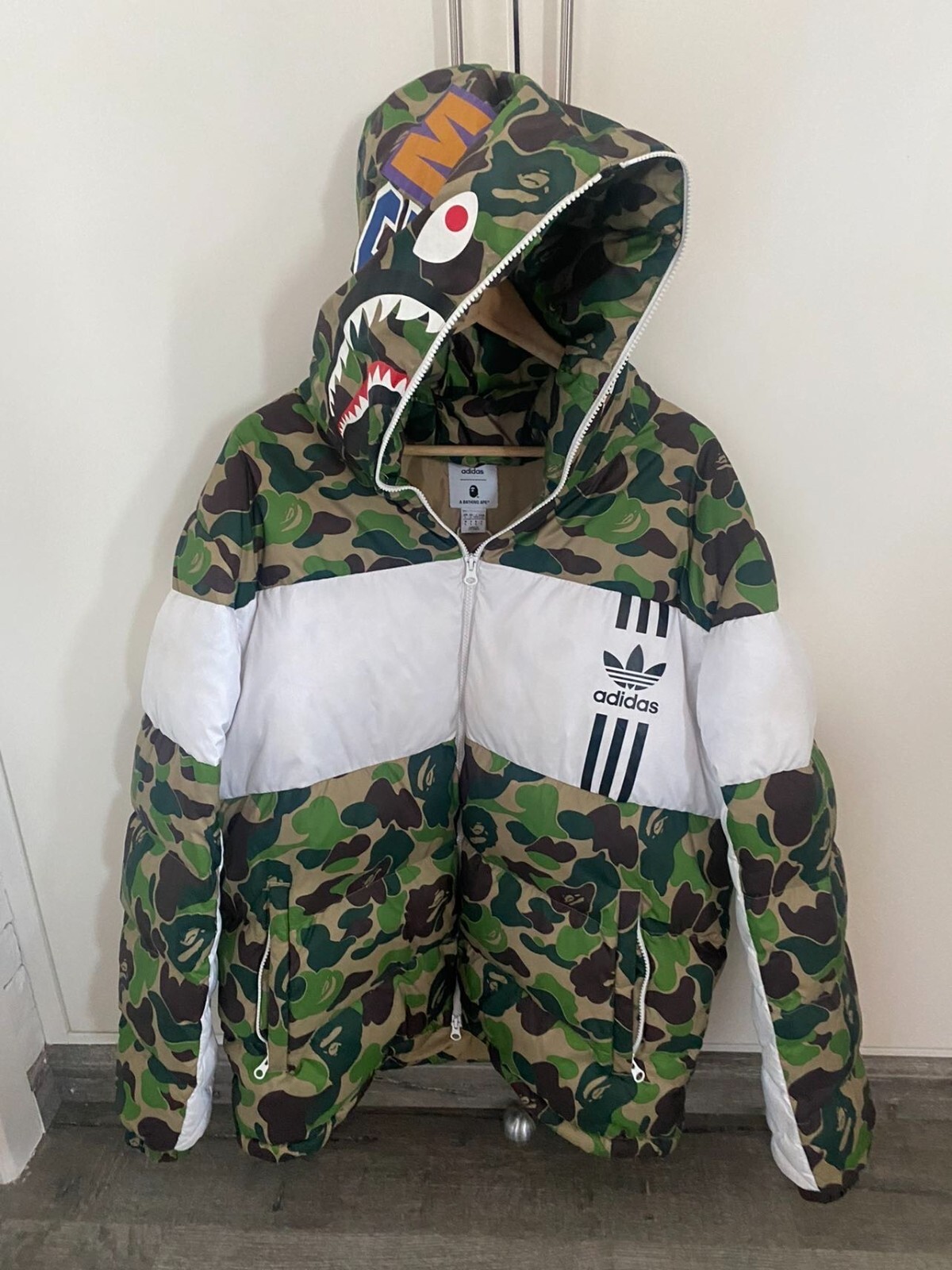 empieza la acción Rodeado enchufe Bape x Adidas Puffer Jacket | eBay