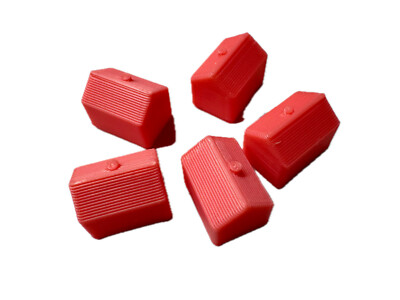 Ersatzteil HAUS MONOPOLY Rosa Lachs Fluo 3D gedruckt Gesellschaftsspiel Tisch