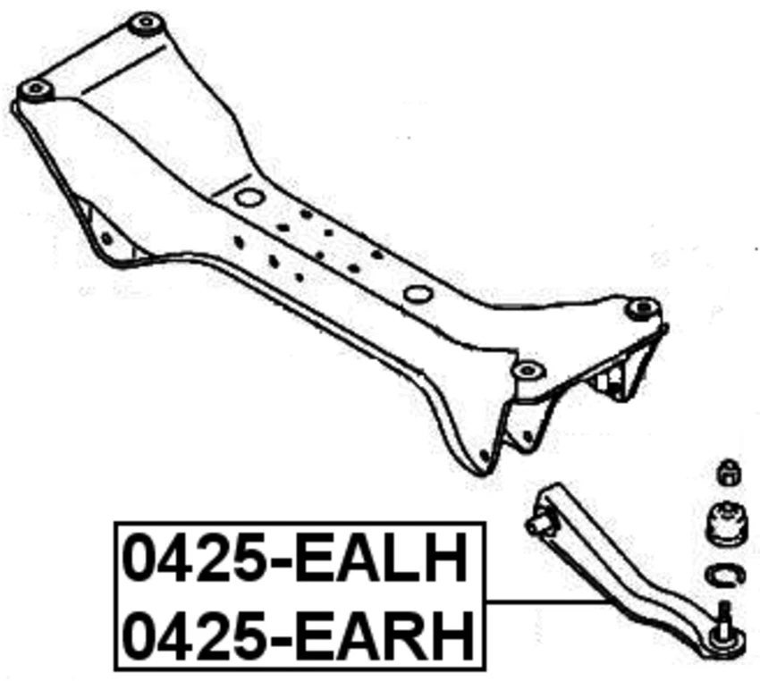 Боковой рычаг (EA8A) для 2003 Mitsubishi Galant (CAN) - Изображение 2 из 3