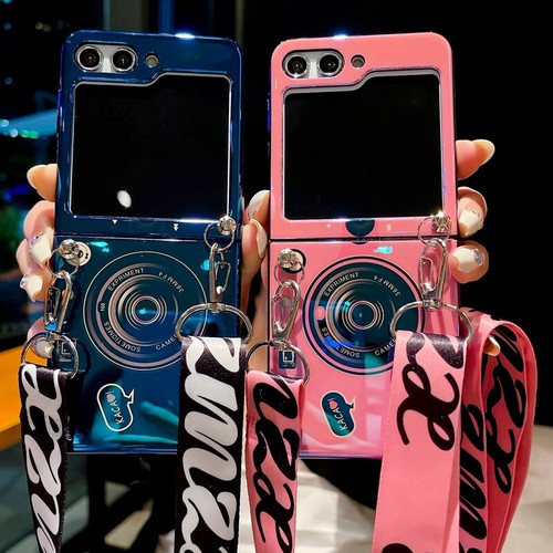 For Samsung Galaxy Z Flip 5/4/3 Luxury Carry Crossbody Chain TPU Case Cover - Picture 6 of 20
