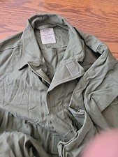 Mens Coveralls Medium Cotton Sateen Type I Green US