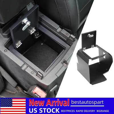 Center Armrest Organizer Safe Box with Password For Jeep Wrangler JL JLU 2018+