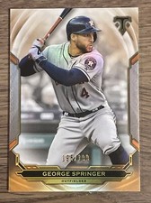 2019 Topps Triple Threads Amber #16 George Springer /199