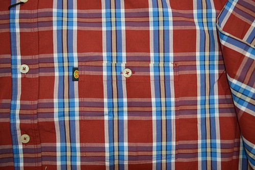 Übergrößen Herrenhemd KAMRO Bordeaux/Blau/Weiß/Gelb kariert 5XL-12XL - Picture 3 of 10