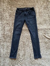 Zara Boys Black Skinny Denim Jeans Size 13-14