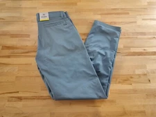 Mens Hurley Jet Set Tech Pant Flat Front Moisture Wicking Stretch Blue 32Wx32L