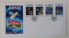 Jersey 1991 SG545/8 Europa - Europe in Space FDC